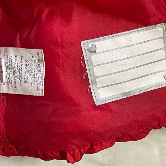 Rothschild‎ Girl's Red Flower Pocket Full Zip Puffer Jacket Toddler Size 4T - Picture 2 of 11